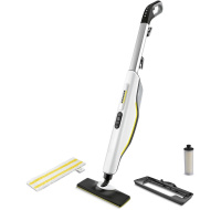 Karcher SC 3 Upright parní mop, 1600 W, eliminuje až 99,999 % virů a 99,99 % běžných domácích bakterií, bílá, posk obal