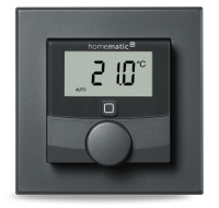 Homematic IP Nástěnný termostat se senzorem vlhkosti, antracit - HmIP-WTH-A