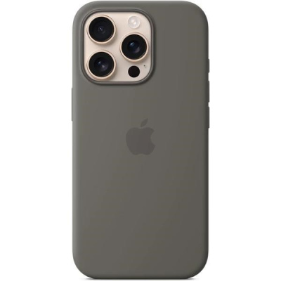 APPLE iPhone 16 Pro Silicone Case with MagSafe - Stone Grey