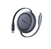 UGREEN navíjecí kabel USB-C, 1m, stříbrná