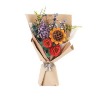 RoboTime 3D dřevěná skládačka Kytice