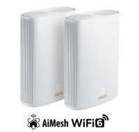 ASUS ZenWiFi XP4 Hybrid 2-pack Wireless AX1800 Dual-band Powerline Mesh WiFi 6 System, Homeplug AV2