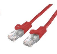 C-TECH kabel patchcord Cat6, UTP, červený, 1m