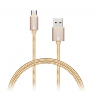 CONNECT IT Wirez Premium Metallic micro USB - USB, gold, 1m