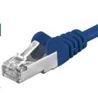 PREMIUMCORD Patch kabel CAT6a S-FTP, RJ45-RJ45, AWG 26/7 5m modrá