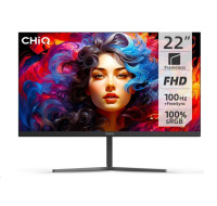 CHiQ 22" UltraSlim monitor 22F650 FHD, 100 Hz, Frameless, černý