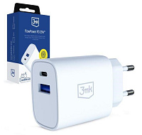 3mk FlowPower 25W 1A1C PD QC4+ White