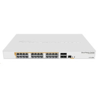 MikroTik Cloud Router Switch CRS328-24P-4S+RM, 800MHz CPU,512MB RAM, 24xLAN, 4xSFP+ slot, vč. L5 - rozbaleno