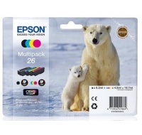 EPSON ink čer+bar "Lední medvěd" CLARIA Premium 26 - multipack (CMYK)