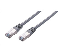 C-TECH kabel patchcord Cat5e, FTP, šedý, 0,25m