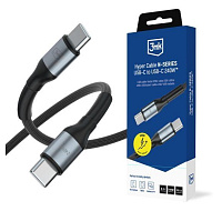 3mk Hyper Cable N-SERIES C to C 3m PD 3.0 QC 3.0 48V/5A 240W Black