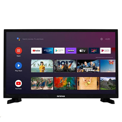 Orava 24" TV LT-ANDR24 A01, HD Ready, LED, Android Smart TV, WiFi, HDR, tuner DVB-T2/C/S2, Android 11