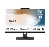 MSI PC AiO Modern AM242P 1M-2088XEU, Core 5 120U, 23.8 FHD, Anti-Glare, Non-Touch, 16GB, 512GB SSD, N/A, No OS, Black