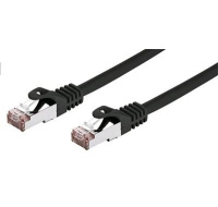 C-TECH kabel patchcord Cat6, FTP, černý, 1m