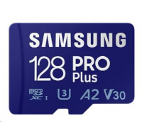 Samsung micro SDHC karta 128GB PRO Plus + SD adaptér