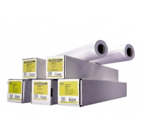 HP Heavyweight Coated Paper, 167 microns (6.6 mil) • 130 g/m2 (35 lbs) • 1524 mm x 30.5 m, C6977C