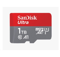 SanDisk Micro SDXC karta 1TB Ultra (150 MB/s, A1 Class 10 UHS-I) + adaptér