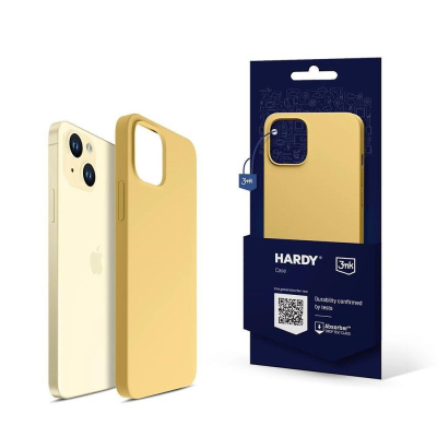 3mk Hardy Silicone MagCase pro Apple iPhone 15, Yellow