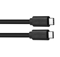 AVACOM datový a nabíjecí kabel USB Type-C - USB Type-C, 40cm, černá