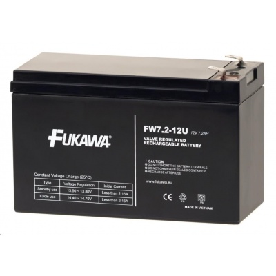 Baterie - FUKAWA FW 7,2-12 F2U (12V/7,2 Ah - Faston 250), konektor - 6.3mm, životnost 5let