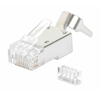 Intellinet konektor RJ45, Cat6A, stíněný STP, 50µ, drát i lanko, 70 ks v nádobě