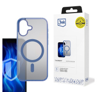 3mk ochranný kryt Frosty MagCase Blue pro Apple iPhone 16 Plus