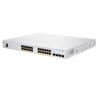 Cisco switch CBS350-24P-4X-UK (24xGbE,4xSFP+,24xPoE+,195W,fanless) - REFRESH