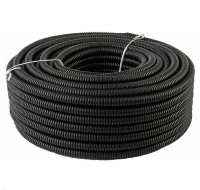 Chránička na kabel (husí krk) 25mm s podélným řezem, balení 100m