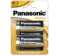BAZAR - PANASONIC Alkalické baterie Alkaline Power LR20APB/2BP D 1,5V (Blistr 2ks) - Poškozený obal (Komplet)