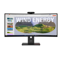 LENOVO LCD T34WD-40+MC60 - 34",VA,21:9,3440x1440,120Hz,300cd/m2,3000:1,4ms,HDMI,DP,USBHub,USB-C(100W PD),RJ45,Nákl,Zdvih