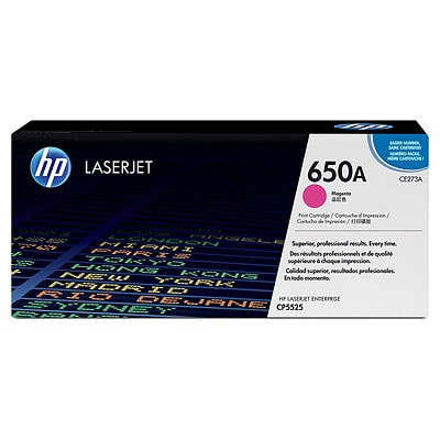 HP 650A Magenta LJ Toner Cart, CE273A (15,000 pages)