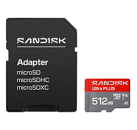 Sandisk Ultra PLUS micro SDXC karta 512GB UHS-I, V10, U1, C10, (200MB/s)