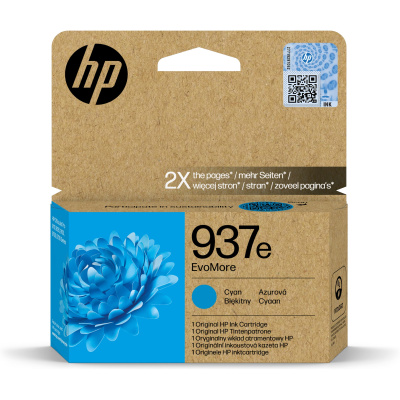 HP 937e EvoMore Cyan Original Ink Cartridge (1,650 pages)