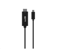WG - Datový kabel Type-C na HDMI, 3 metry, 4K, černá