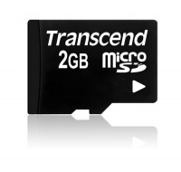 TRANSCEND MicroSD karta 2GB, bez adaptéru