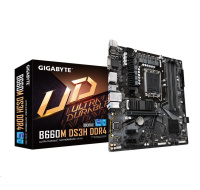 BAZAR - GIGABYTE MB Sc LGA1700 B660M DS3H DDR4, Intel B660, 4xDDR4, 1xDP, 1xHDMIM, 1xVGA, mATX - Po opravě (Komplet)
