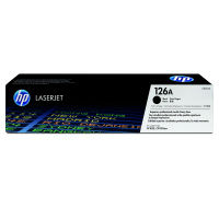 HP 126A Black LJ Toner Cart, CE310A (1,200 pages)