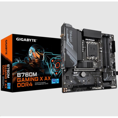 BAZAR - GIGABYTE MB Sc LGA1700 B760M GAMING X AX DDR4, Intel B760, 4xDDR4, 1xDP, 1xHDMI, WI-FI, mATX - Po opravě (Bez př