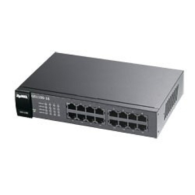 Zyxel GS1100-16 v4 16-port Gigabit Ethernet Switch, fanless