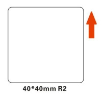 Niimbot štítky R 40x40mm 180ks White pro B21, B21S, B3S, B1