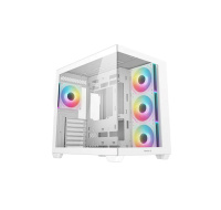 DEEPCOOL Case CG530 4F WH, ATX, Průhledná bočnice, 4x 120mm ARGB, bílá