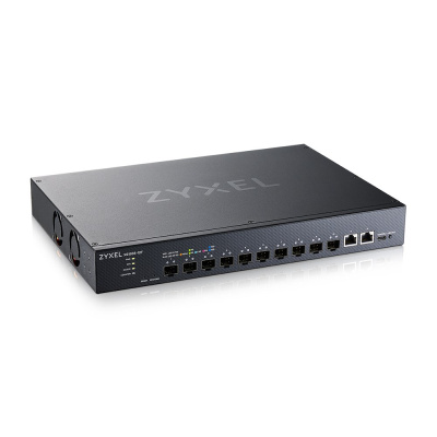 Zyxel XS1930-12F, 10-port 10G Smart Managed Fiber Switch, 2 Multi-Gigabit Ports