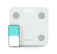 TrueLife FitScale W1 BT White - bioelektrická impedanční bluetooth váha