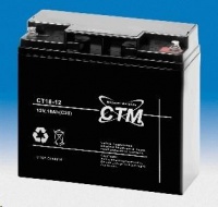 Baterie - CTM CT 12-18 (12V/18Ah - M5), životnost 5let