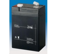 Baterie - CTM CT 6-5 (6V/5Ah - Faston 187), životnost 5let