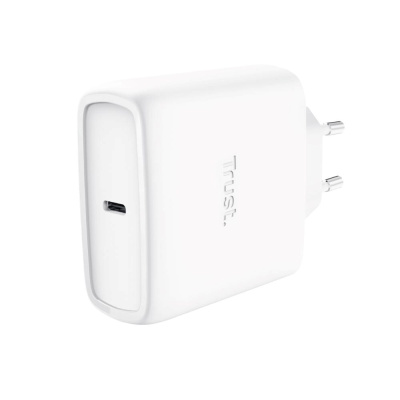 TRUST napájecí adaptér MAXO 65W, USB-C, bílá
