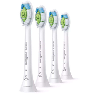 Philips HX6064/10 Sonicare Optimal White, náhradní hlavice, standardní velikost, 4 kusy, nasazovací, bílá