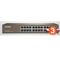 Tenda TEG1024D 24-port Gigabit Ethernet Switch, 10/100/1000 Mbps, fanless, rackmount