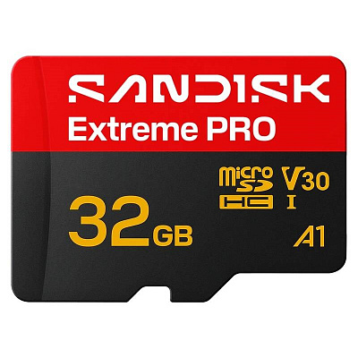 SanDisk micro SDHC Extreme PRO 32GB UHS-I U3 (100R/90W) + adaptér