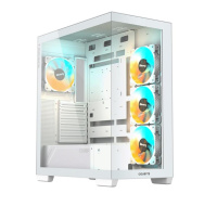 BAZAR - GIGABYTE case GB-C500PI ST, Mid tower, 1xUSB-C 3.2, 2xUSB 3.0, 4x 120mm ARGB Fan, bílá - Po opravě (Komplet)